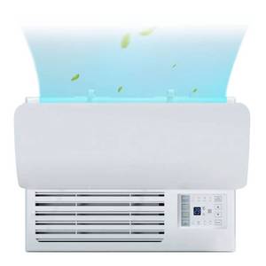 lot 2040 image: VIOKKO Air Conditioner Deflector for Window Units, Universal Adjustable Air Conditioning Deflector Anti-Wind Baffles Anti Direct Blowing Windshield Wind Guide, 20.83x10.61 Freely Cut, White
