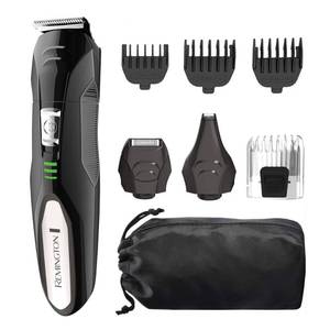 lot 7696 image: Remington All-in-One Grooming Kit, Lithium Powered, 8 Piece Set, Black