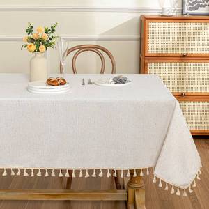 lot 8221 image: MYSKY HOME Table Cloth 60x84 in Rectangle Table, Waterproof Tablecloths