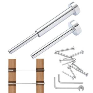 lot 8289 image: VEVOR Cable Railing Kit, 20 Pack 18 Silver Invisible Cable Railing, T316 Stainless Steel Deck Cable Railing Hardware Kit for WoodMetal Post