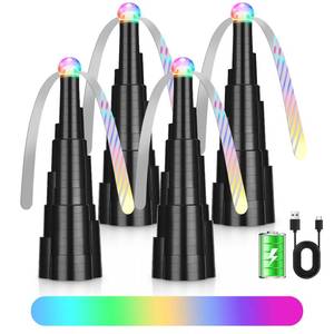 lot 8299 image: Fly Fans for Tables, Rechargeable Food Fans Outdoor&Indoor Dining, 4-Pack