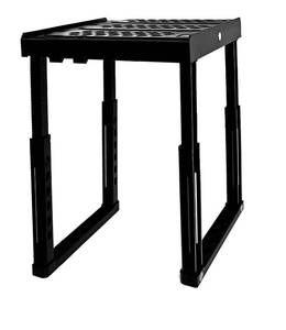 lot 8314 image: Locker Organizer Shelf�� Adjustable Width and Height, Ideal Locker for School, Office, and Gym Lockers (Black)