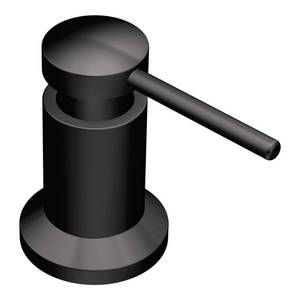 lot 9625 image: Moen 3942BL Kitchen Soap Dispenser, Refill Above Sink, Matte Black
