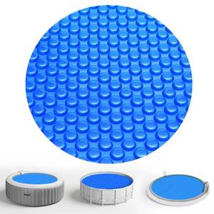 lot 9646 image: KETNET Solar Bubble Pool Cover 8 ft Round for Above Ground Inground Pools