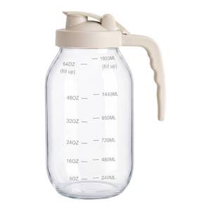 lot 9684 image: YORY 2-Quart Glass Pitcher with Filter Lid for Juice & Tea, 64oz