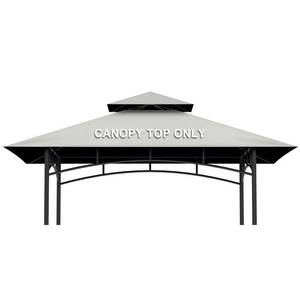 lot 9687 image: Iheqard Grill Gazebo Replacement Canopy Top Cover Only, 5x8 ft, Gray