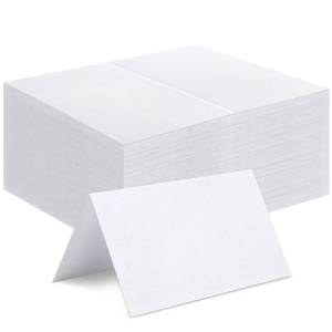 lot 10193 image: 120 Pcs Place Cards, 2x3.5in Blank Fillable Banquet Seat Card for Table Setting, Escort Card, Wedding Place Cards for Wedding, Table, Dinner Parties