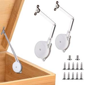 lot 10210 image: HBL2 Pack  Toys Box Hinges Soft Close, Lid Support Chest Hinges