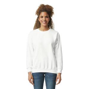 lot 10250 image: Gildan Adult Fleece Crewneck Sweatshirt, Style G18000, Multipack, White (1-Pack), Small