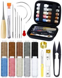 lot 10252 image: PLANTIONAL Upholstery Repair Sewing Kit, Heavy Duty Sewing Kit, 47PCS