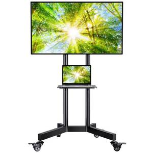 lot 11321 image: Perlesmith Rolling TV Stand 32-86 Inch PSTVMC01  Retail $149.99