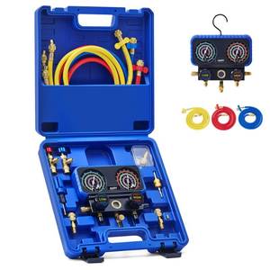 lot 11342 image: Orion Motor Tech 3-Way AC Manifold Gauge Set