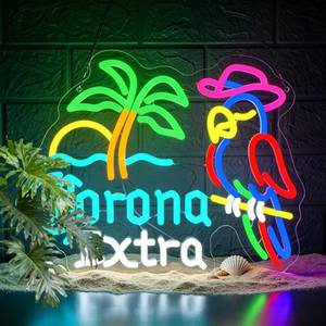 lot 11344 image: DYUAI Tropical Beer Neon Sign LED Wall Light