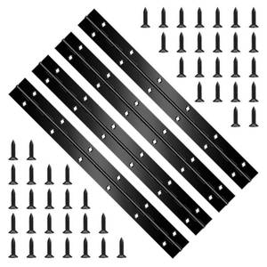 lot 12082 image: 12 Inch Stainless Steel Piano Hinge 4-Pack