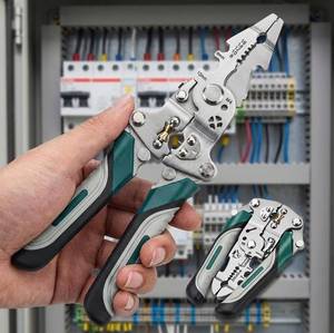 lot 12091 image: Generic 18-in-1 Foldable Wire Stripper Pliers