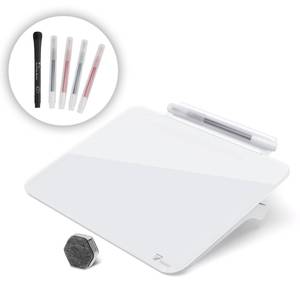 lot 12099 image: Towon Glass Desktop Whiteboard Dry-Erase 8x6
