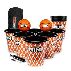lot 13451 image: BasketPong Mini Yard Pong Basketball Game Set  Retail $119.99
