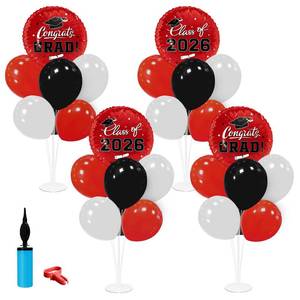 lot 13459 image: Gatherfun Graduation Balloon Stand Kit - 4 Sets