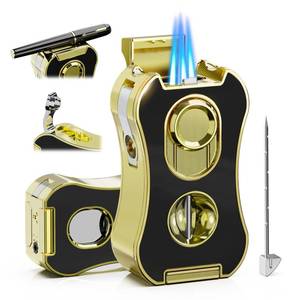 lot 14170 image: Rcxfly 6-in-1 Quad Torch Lighter with Cutter and Punch