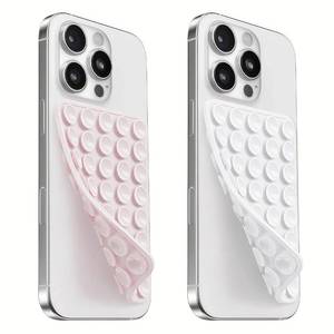 lot 14186 image: Mnyatr Suction Cup Phone Mount 2-Pack Light Pink & White