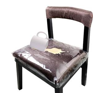 lot 14188 image: RoleDes Plastic Chair Covers, 4-Pack, 18-22 Seat