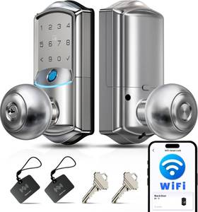 lot 17227 image: Veise VE028 WiFi Fingerprint Smart Door Lock