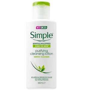 lot 18451 image: Simple Kind To Skin Purifying Cleansing Lotion 200ml - Pack of 2