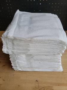 lot 19483 image: Drape Sheets 10in x 13in White Fabric Medical