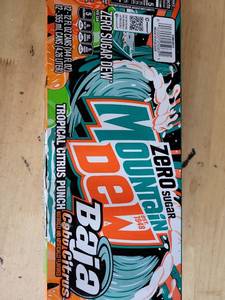 lot 19519 image: Zero Sugar Mountain Dew Baja Cabo Citrus 12 oz Can 12-Pack