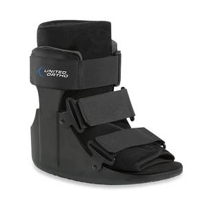 lot 20112 image: United Ortho USA14011 Short Cam Walker Fracture Boot, Extra Small, Black