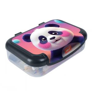 lot 20115 image: ZIPIT Recycled Plastic Pencil Box for Girls, School Pencil Case, Cute Panda