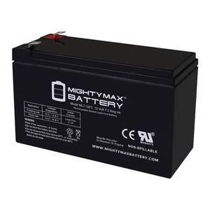 lot 20124 image: Mighty Max Battery ML7-12F2 - 12 Volt 7 AH, F2 Terminal, Rechargeable SLA AGM Battery
