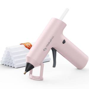 lot 20125 image: Tilswall Cordless Hot Glue Gun, Fast Preheating with 2Ah Built-in Battery (Used)