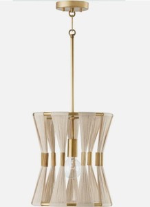 lot 1248 image: Untrammelife 1LT Pendant 40 Watts A19 Brushed Brass U30122002-01YAB-Z