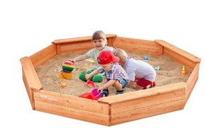 lot 19490 image: Vevor Sandbox For Kids, Redwood