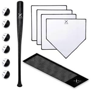 lot 1322 image: Grand Slam Baseball Bat Set, Includes 1 Plastic Bat, 6 Perforated Balls and 4 Throw Down Bases for Youth, Teenagers, Adults