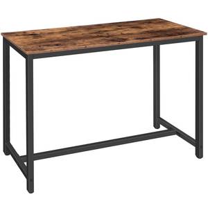 lot 1366 image: HOOBRO Bar Table, Rectangular Pub Table, 47.2 Counter Height Bar Table, Industrial Bar Height Table, Dining Table for Kitchen, Living Room, Easy to Assemble, Rustic Brown BF50BT01