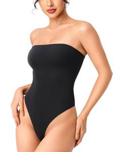 lot 2090 image: YEOREO CoreFlex Strapless Bodysuit Off Shoulder Double Lined Tube Top S