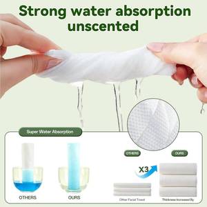 lot 9693 image: Amortal Disposable Face Towels, 180 Count Hanging Pack - 100% Natural Plant Fiber Facial Towelettes - Ultra Soft & Absorbent Dry Wipes for Sensitive Skin Makeup Removal - Biodegradable, Unscented