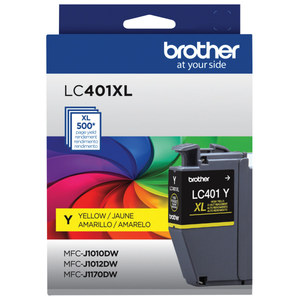 lot 10299 image: Brother Genuine LC401XLYS High Yield Yellow Printer Ink Cartridge