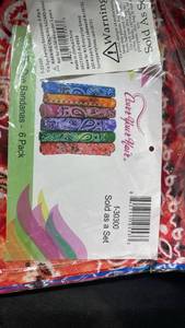 lot 10340 image: Wrapping Paper Bandanas 9 Pack Paisley Pattern