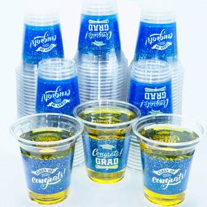 lot 10396 image: Decodinli 48 PCS 14 OZ Graduation Cups Class of 2026 Graduation Decorations Supplies Graduation Party Plastic Cups Class of 2026 Solo Cups High School College School Grad Party Cups Decorations-Blue