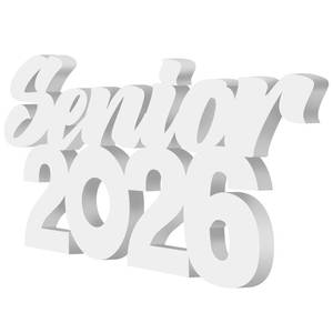 lot 10403 image: Yaomiao Senior 2026 Sign White Graduation Centerpiece