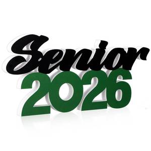 lot 10405 image: Yaomiao Senior 2026 Sign Black Green Graduation Centerpiece