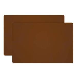 lot 12143 image: Panzexin Silicone Placemats 23.6x15.7 2-Pack Coffee