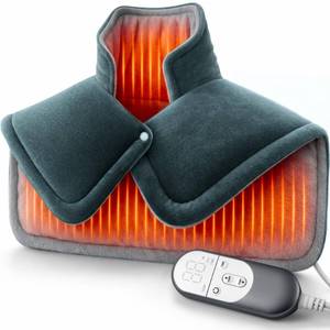 lot 13482 image: TATFU Weighted Heating Pad for Neck and Shoulder
