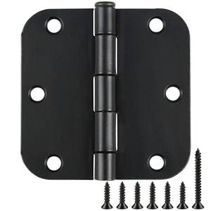 lot 13492 image: TDCHINGES Matte Black Door Hinges 3.5 Inch 30 Pack