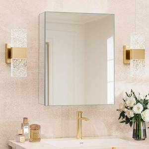 lot 13513 image: HABIUBIU Medicine Cabinet Mirror 20 x 26 in  Retail $139.99