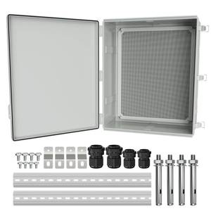 lot 13517 image: Joinfworld Outdoor Electrical Box 24.8x20.9x9.8 IP67  Retail $169.99