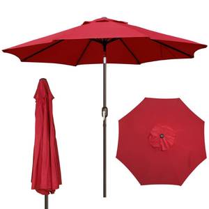 lot 13519 image: Blissun 9 Patio Umbrella with Crank and Tilt